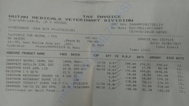 Medical bill