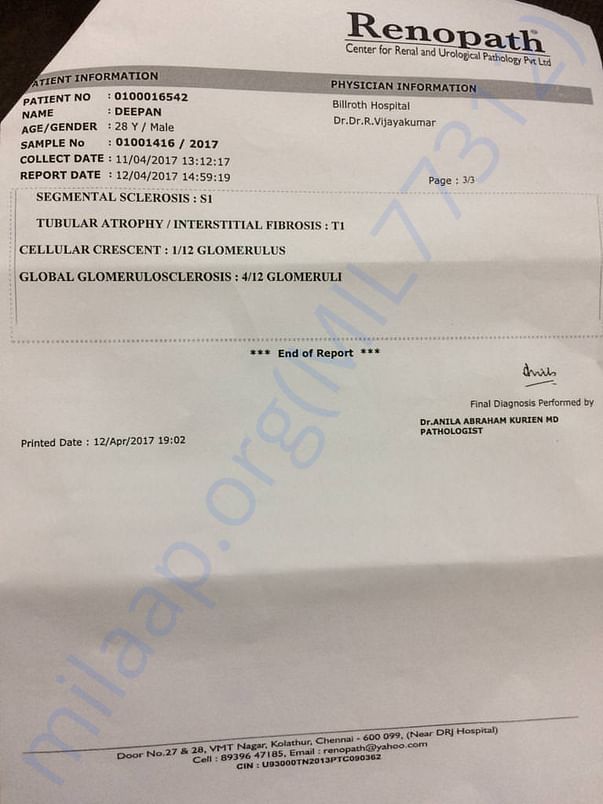 biopsy report