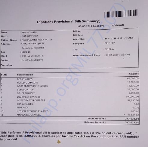 Medical Bill
