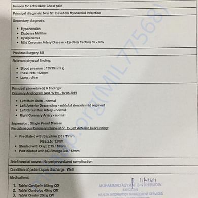 Medical Report