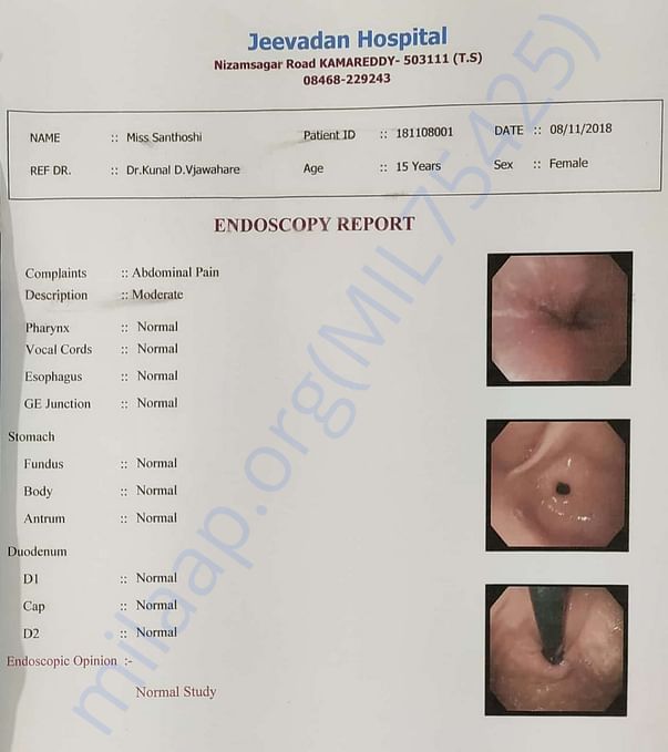 Endoscopy report