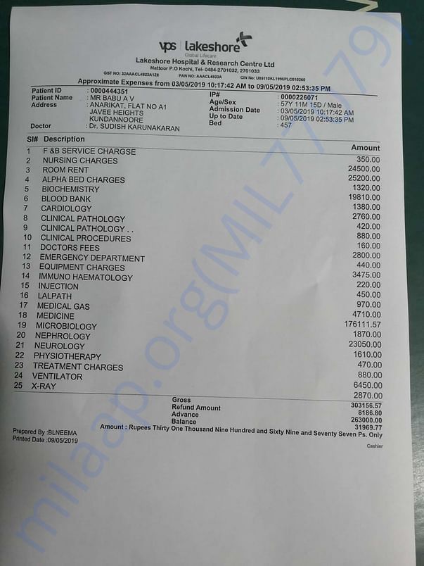 Updated Treatment Bill