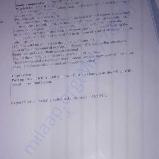 Medical Report