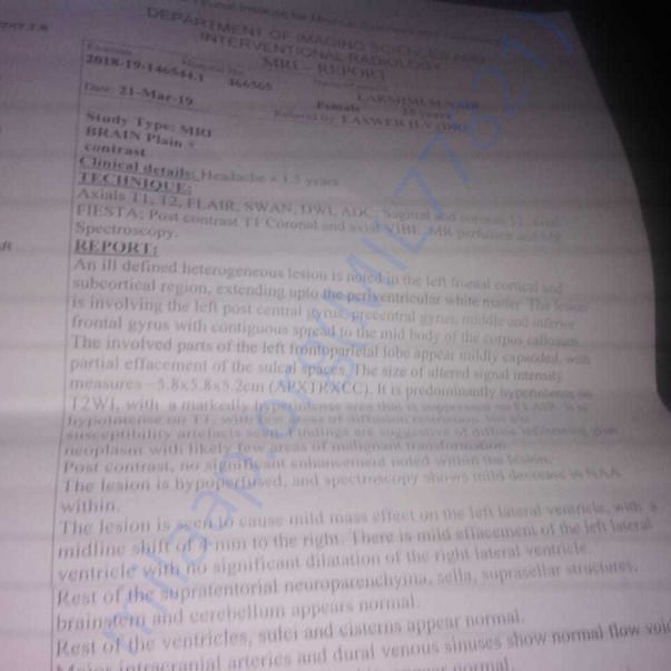 Medical Report