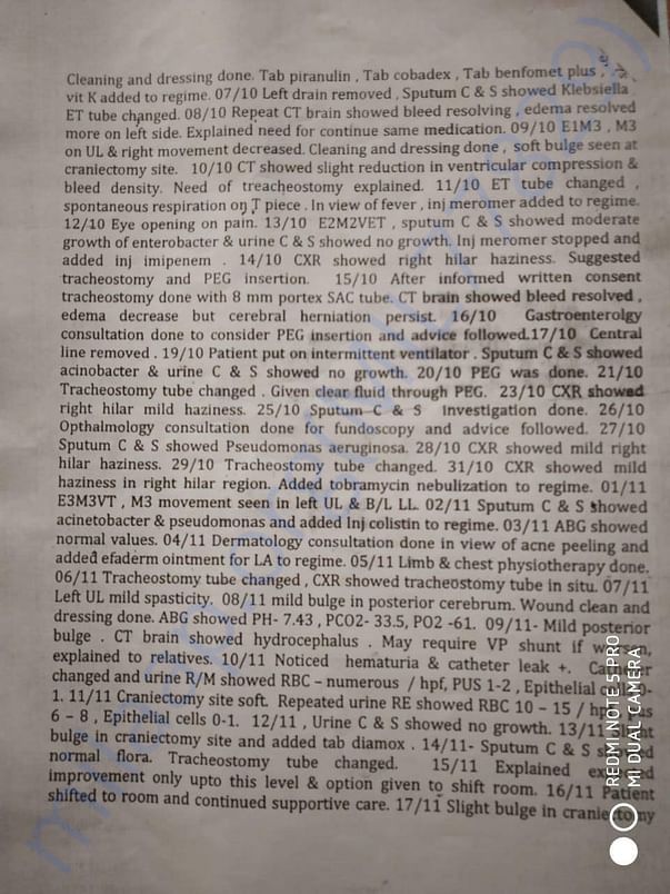 Treatment summary - page 2