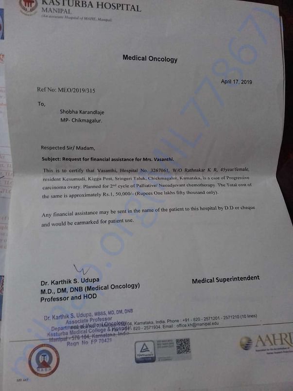 Doctor report with expenses