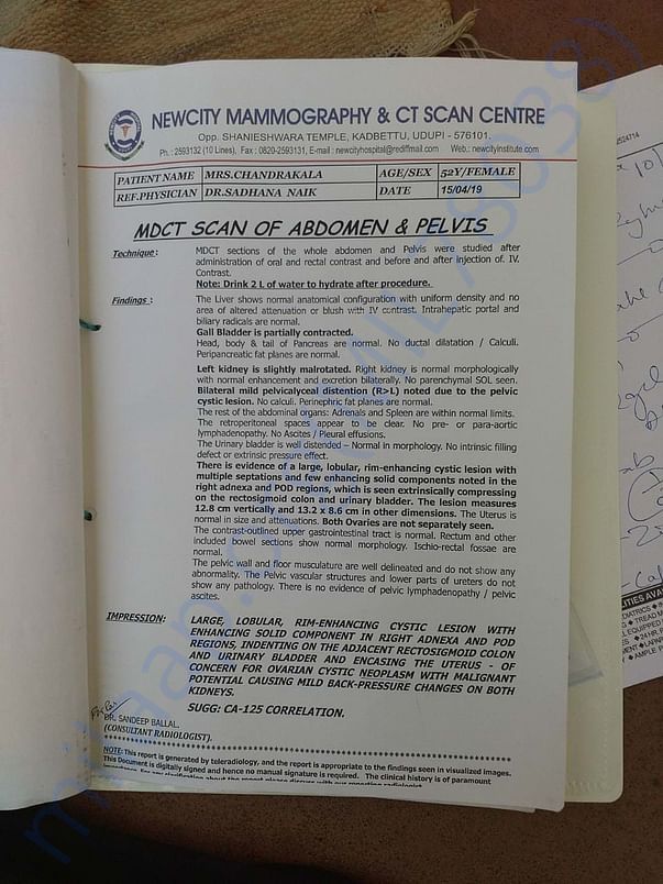 Hospital report