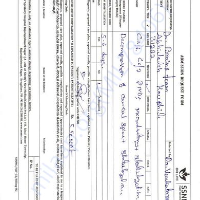 Estimation Letter