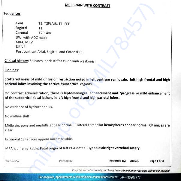 Medical Report