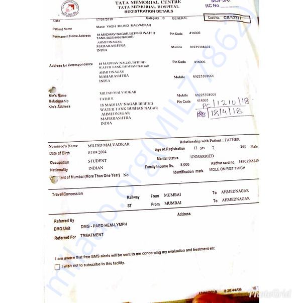 Tata hospital doc