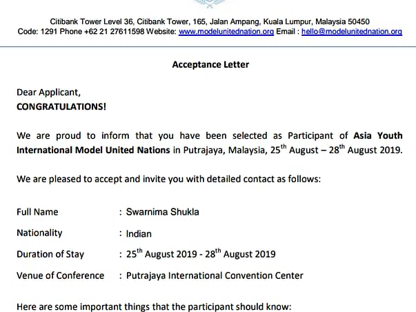 Help me to participate in AYIMUN .