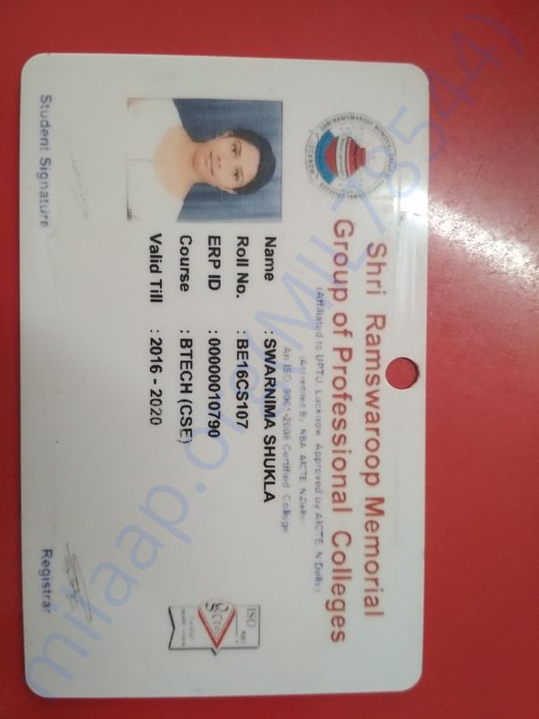 College identity card