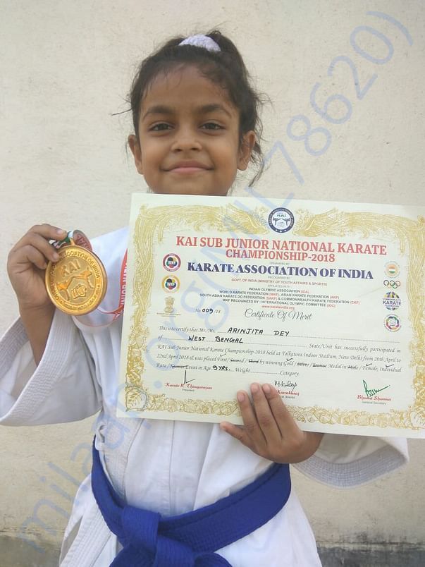 With KAI SUBJUNIOR 2018 CERTIFICATE AND MEDAL