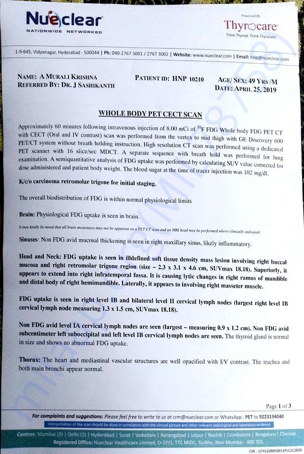 Hospital report