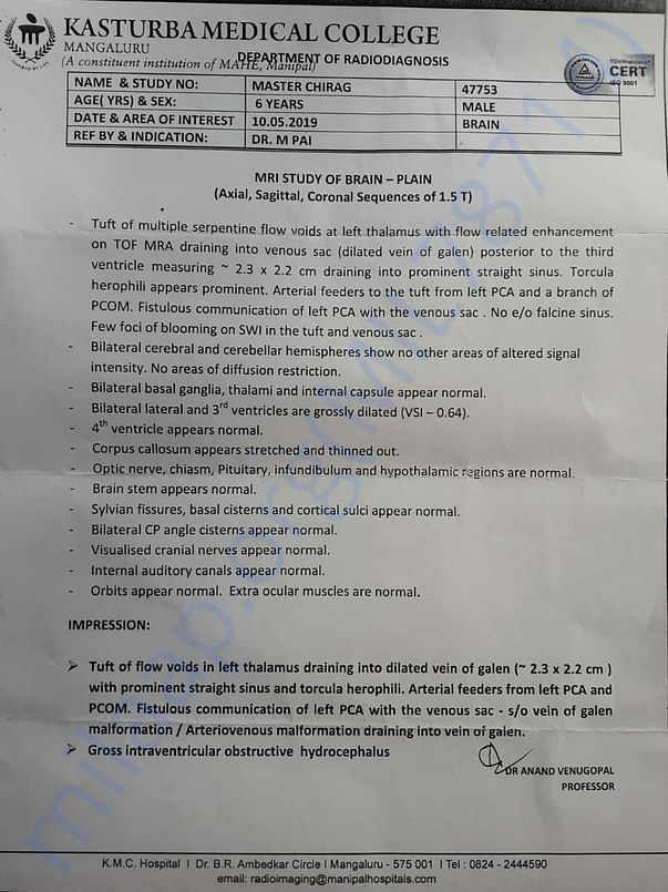 Medical report