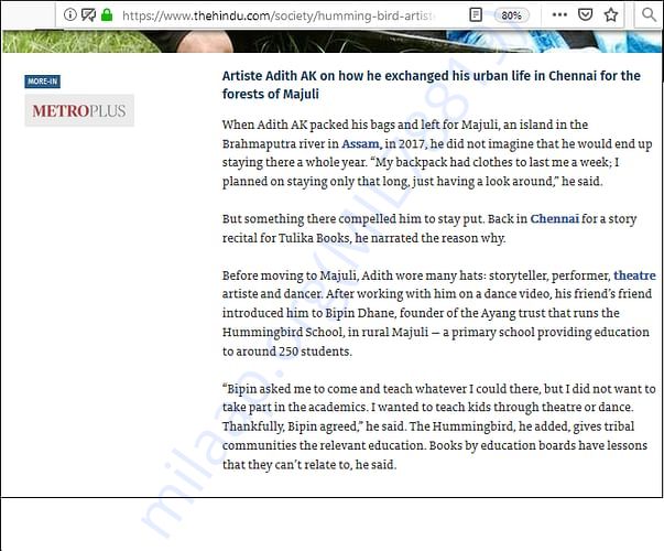 The Hindu Newspaper Article