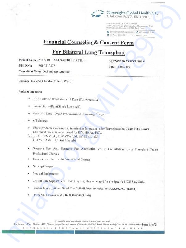 Financial counseling & consent form