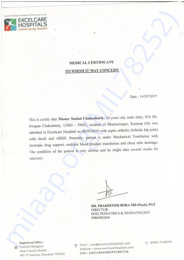 Medical Certificate