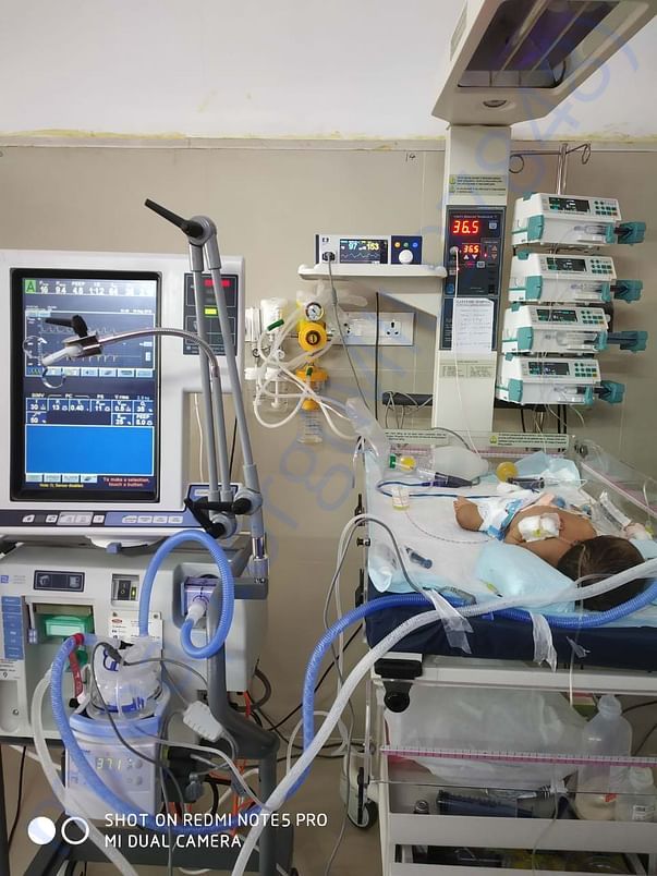 Fighting my child for get life on earth