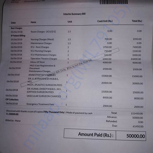 Medical Bill