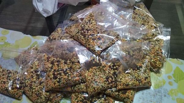 Sample of mixed dals for more micronutrients for malnourished children