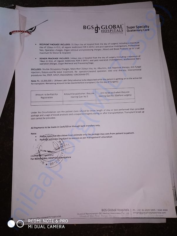 Haspital bills