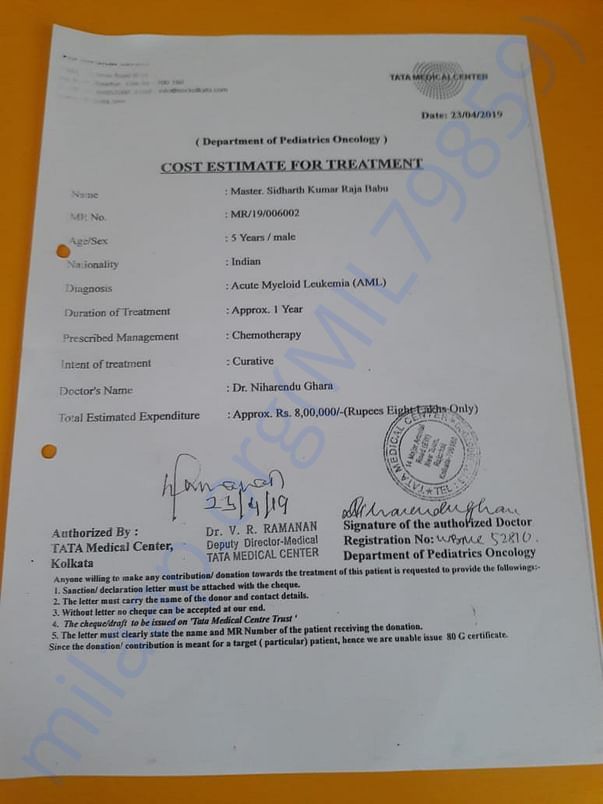 Estimation letter