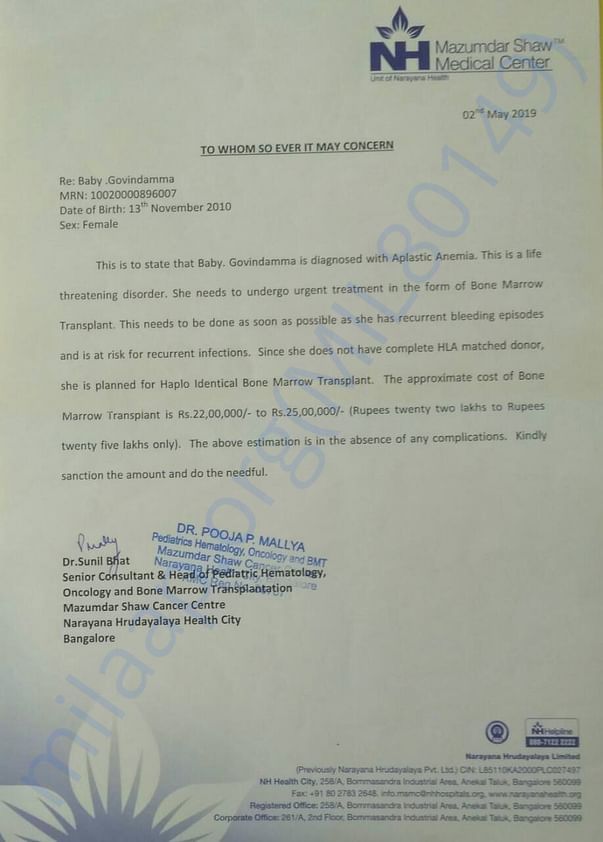 Estimation letter