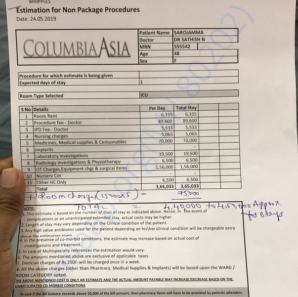 Estimation Letter