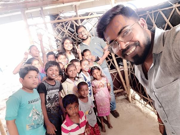 people are visiting to our place and serving these kids