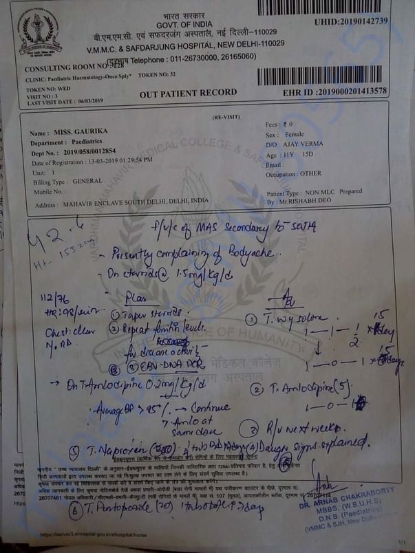 Medical Reports Gaurika