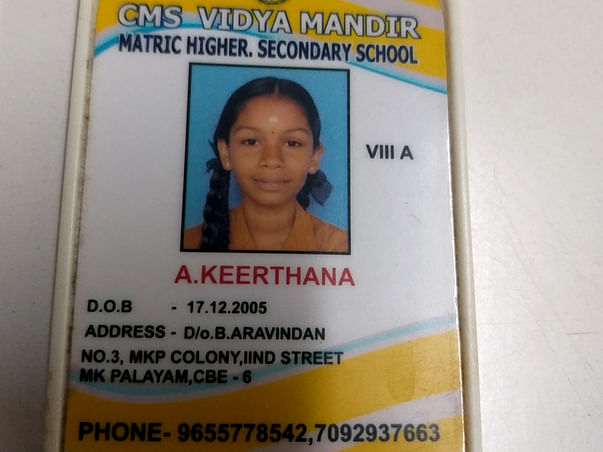 Fund Keerthana's Education