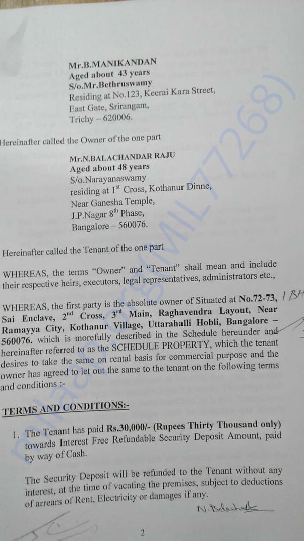 Rental agreement 3