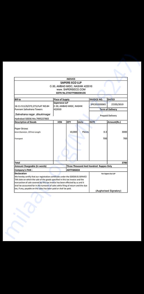 INVOICE