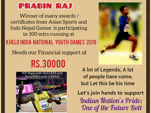 Help Prabin Participate in Khelo India National Youth Games