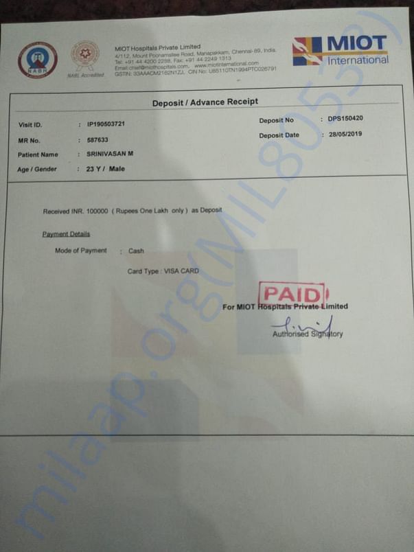 Bills paid