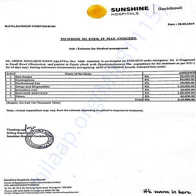 Estimation Letter