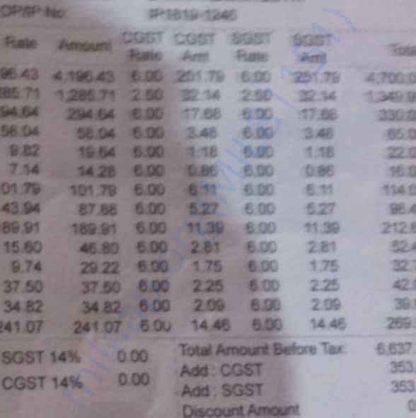 Medical Bill