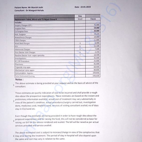 Estimation Letter