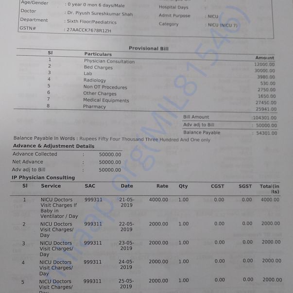Medical Bill