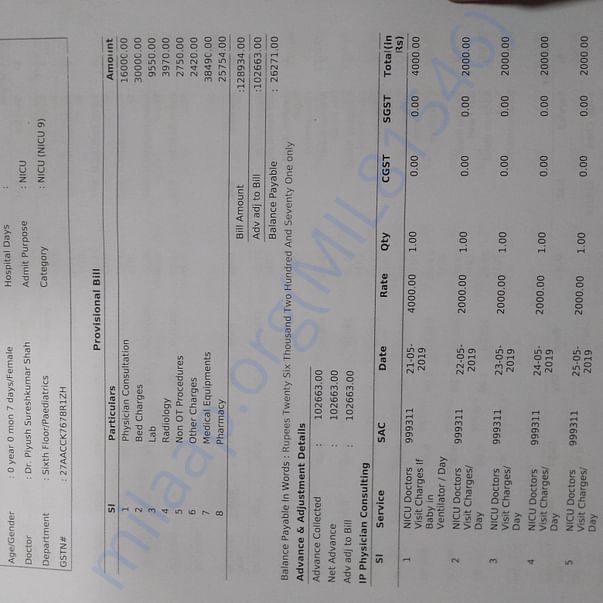 Medical Bill
