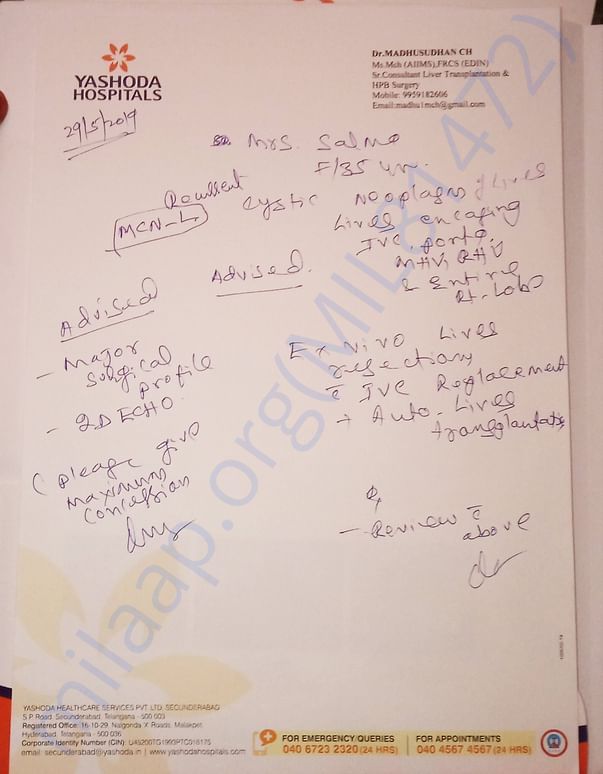 Doctor's appeal for more funds(estimation for sugery is 20 lakhs)