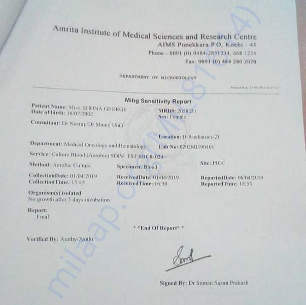 Medical Report