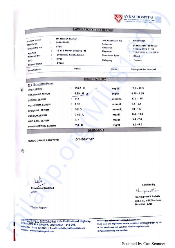 Medical Report