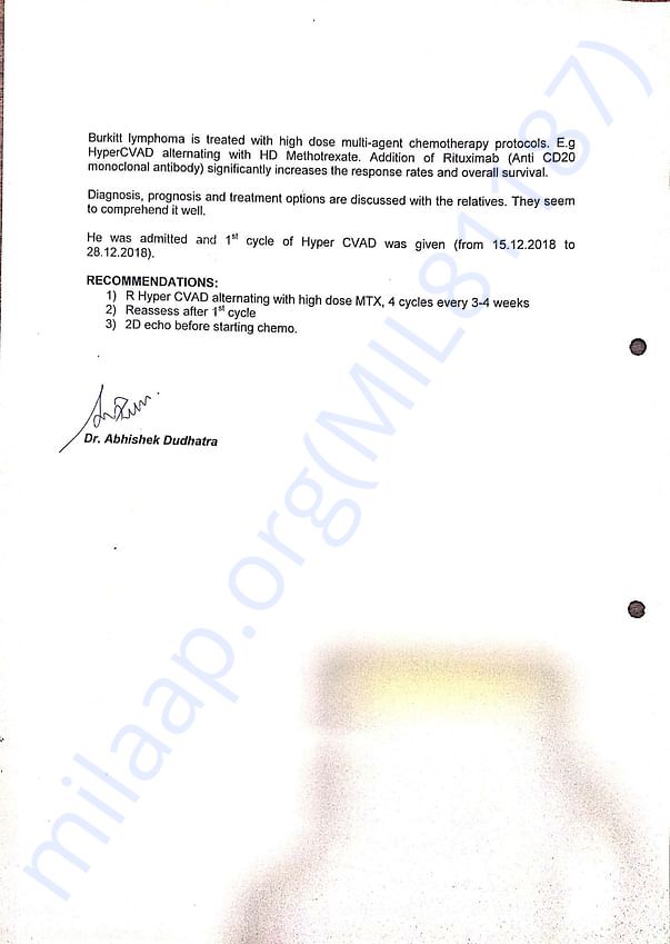 Diagnosis Report