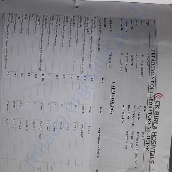 Medical Report