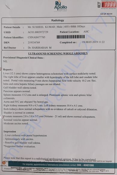 Apollo Hospitals, Chennai reports