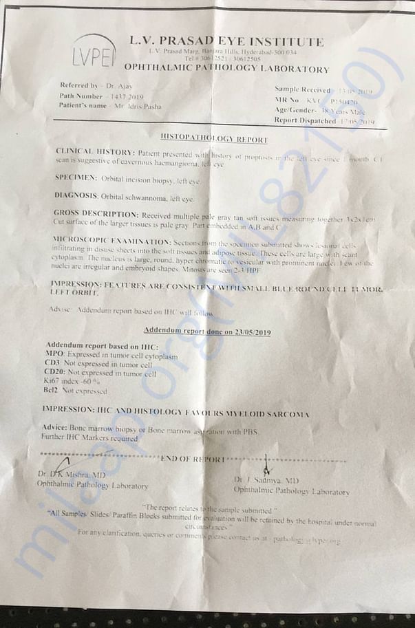 LV Prasad Eye Hospital Report