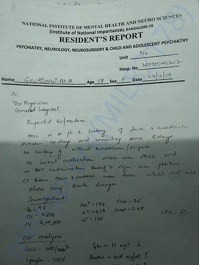 Hospital report