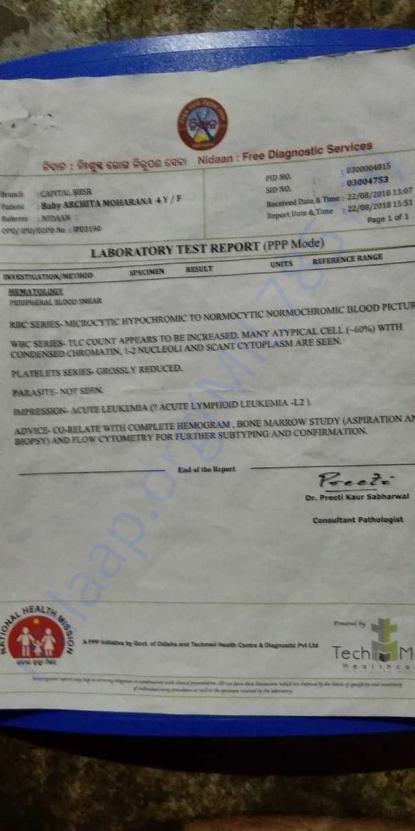 Hospital report